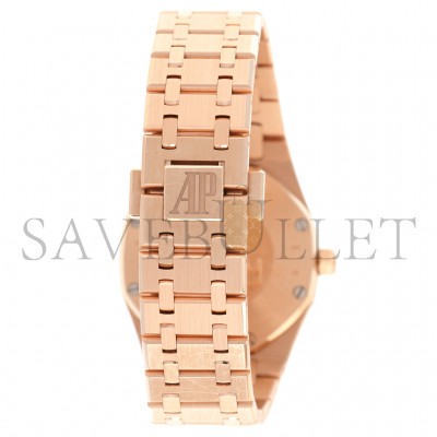 AUDEMARS PIGUET ROSE GOLD ROYAL OAK DIAMOND WATCH 67651OR.ZZ.1261OR.01